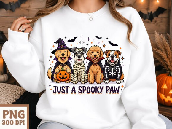 Download Just a Spooky Paw Halloween Dogs PNG - Dogs Collection