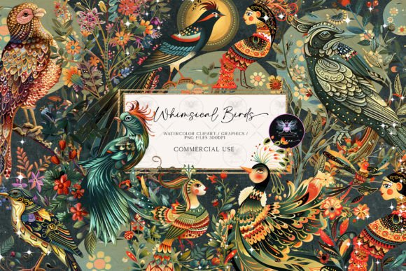 Download Magical Forest Birds Clipart - Bird Collection