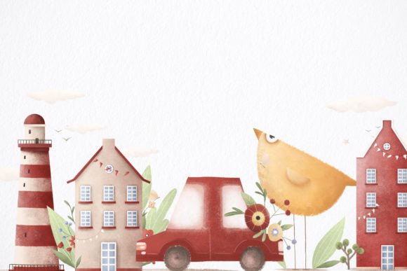 Download Cute Baby Clipart - Houses, Bird, Bike - Bird Collection