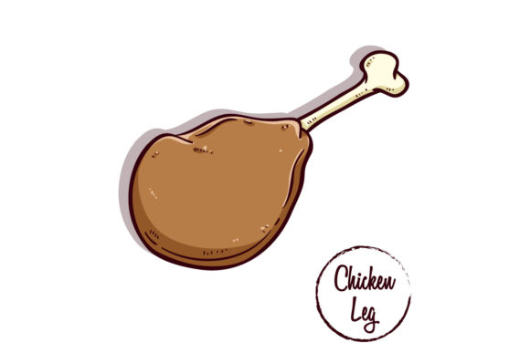 Download Tasty Chicken Leg Illustration - Premium Resources