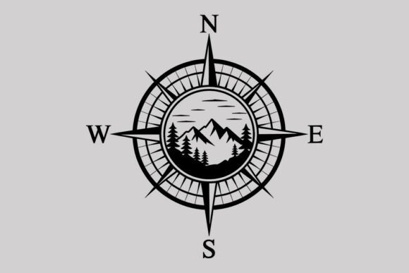 Download Compass Rose Mountain Adventure SVG - Adventure Collection